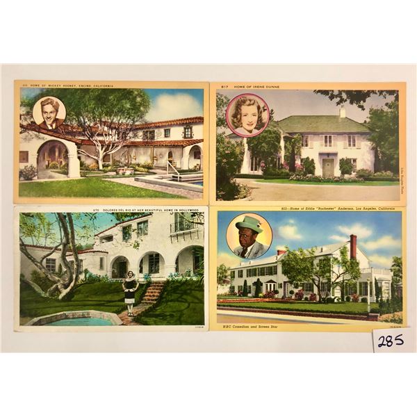 Movie Star Home Postcards Approx. 45