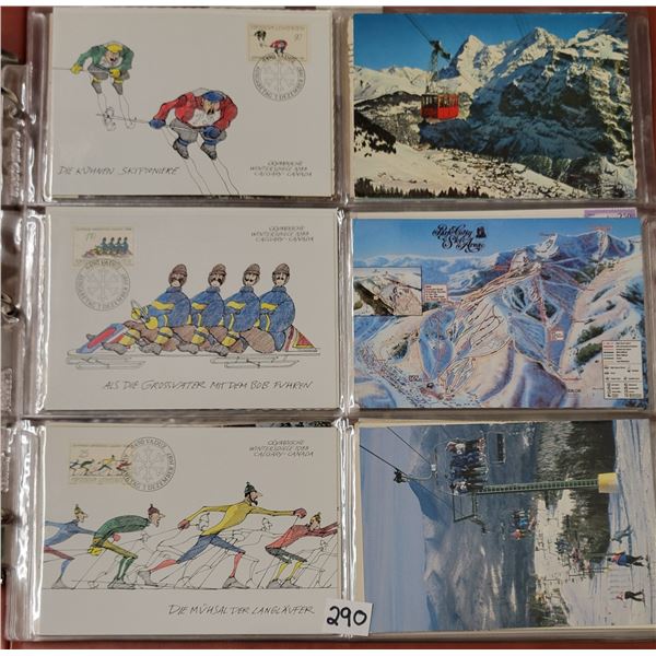 Sports - Skiing Album Approx. 90 Postcards
