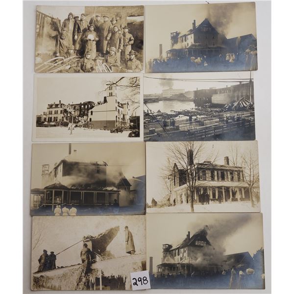Real Photo Fire Disaster Postcards 8