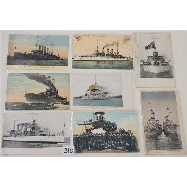 Military - Battleship Postcards Approx.. 140