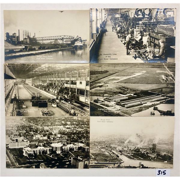 Real Photo Ford Motor Company Postcards 6