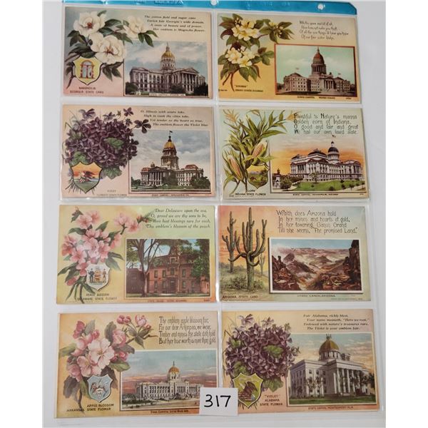 State Capitals Series 40 Postcards