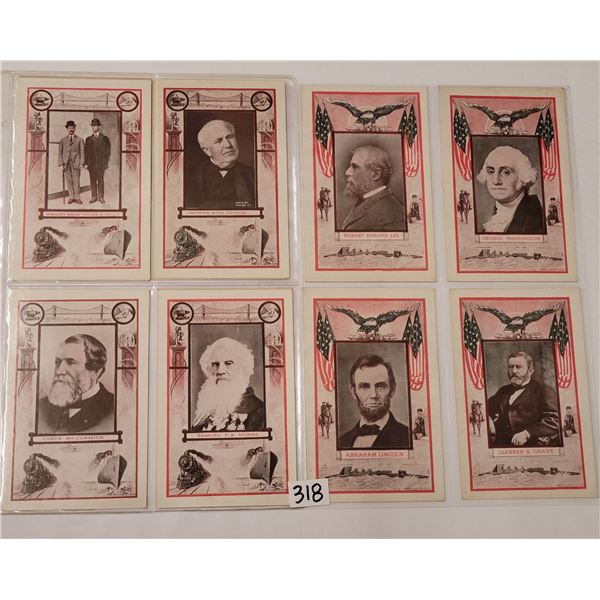 Series of Important People In History 24 Postcards