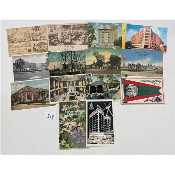 Richmond, Virginia Postcards Approx. 200