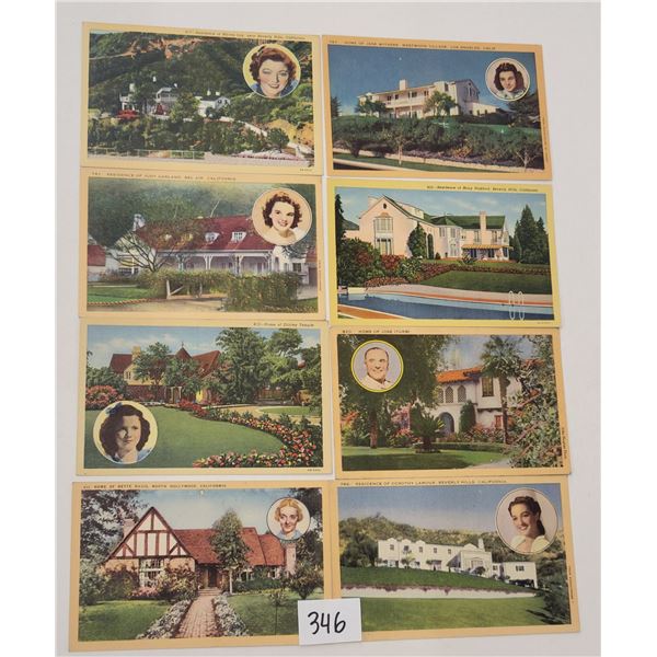 Movie Star Home Postcards Approx. 115