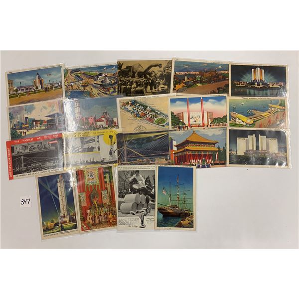 1933 Chicago World's Fair Postcards Approx. 60
