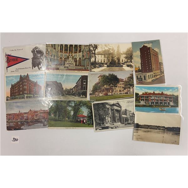 Sorted Illinois Postcards Approx. 80