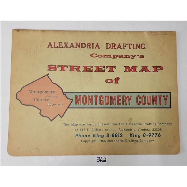 Montgomery County Map Book & Frederick, Maryland Map