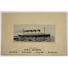 Image 1 : Novelty - Woven In Silk HMS Olympic Ocean Liner Ship Postcard