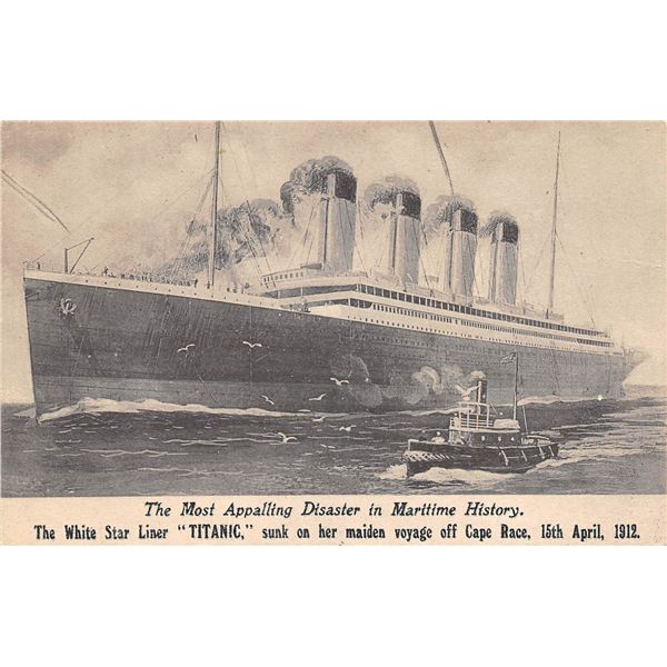 Titanic Disaster 1912 Ocean Liner Postcard