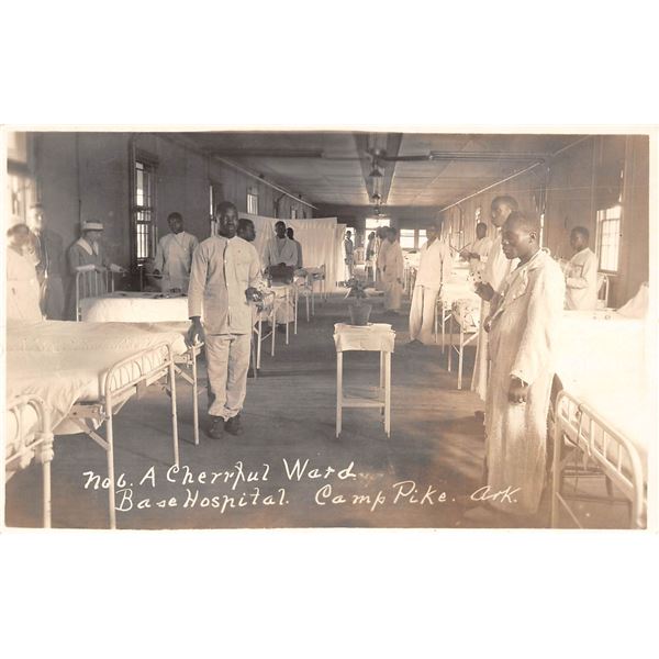 Black Americana Base Hospital Camp Pike, Arkansas Photo PC