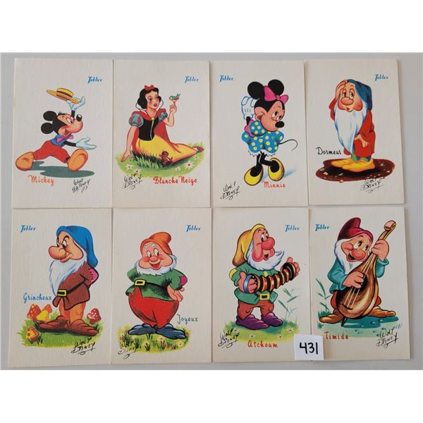 Set of 36 Disney Tobler Advertising Postcards