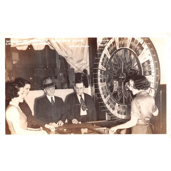 Wheel of Fortune, Boulder Club, Las Vegas Nevada Photo Postcard