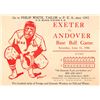 Image 1 : 1904 Oversized Exeter vs. Andover Baseball Game Postcard