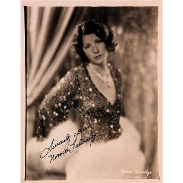 New York Nights Norma Talmadge signed book portrait