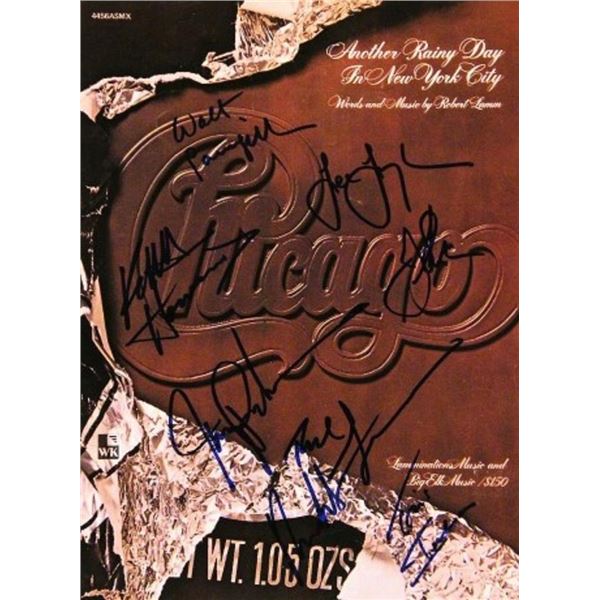 Chicago signed sheet music