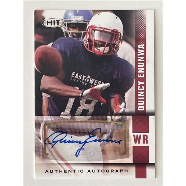 Quincy Enunwa signed 2014 Sage Hit #A48  trading card