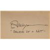 Image 1 : Robert Ripley signature slip