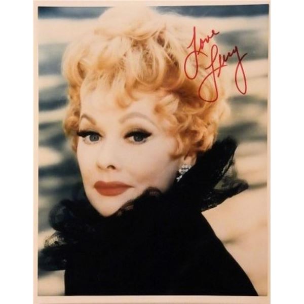 Lucille Ball signed portrait photo