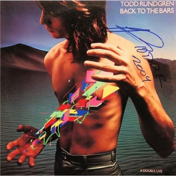 Todd Rundgren signed Back To The Bars album