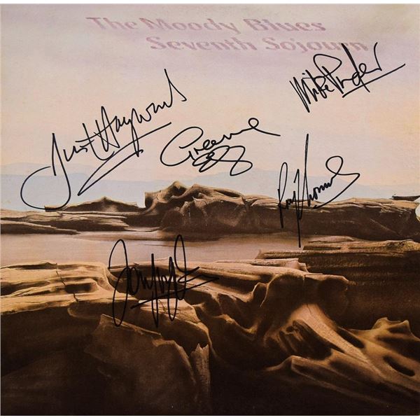 The Moody Blues signed Seventh Sojourn album