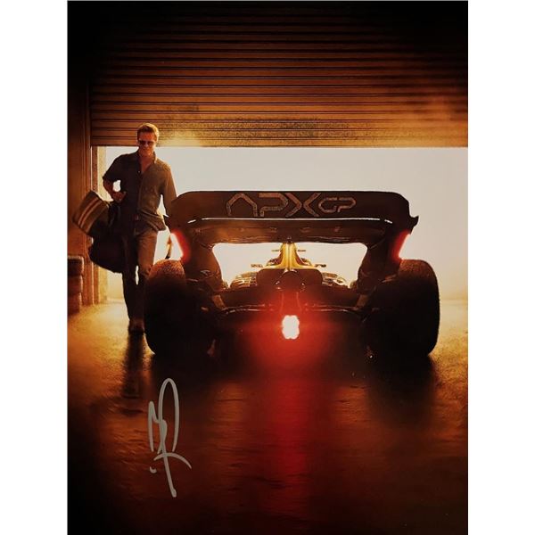F1 Brad Pitt signed movie photo