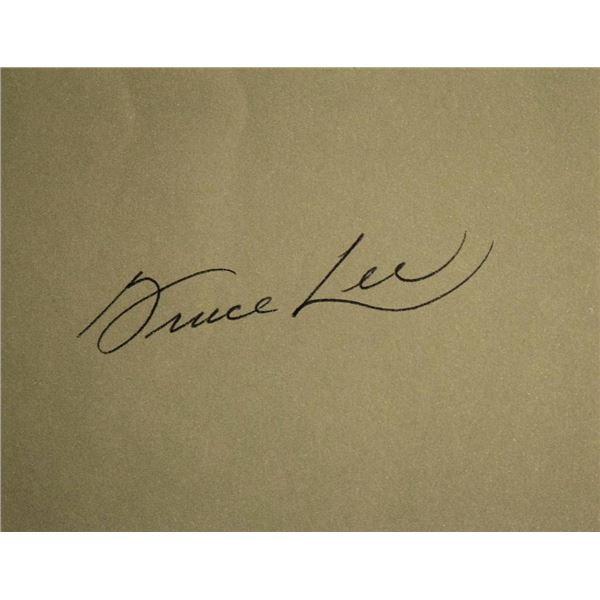 Bruce Lee signature slip