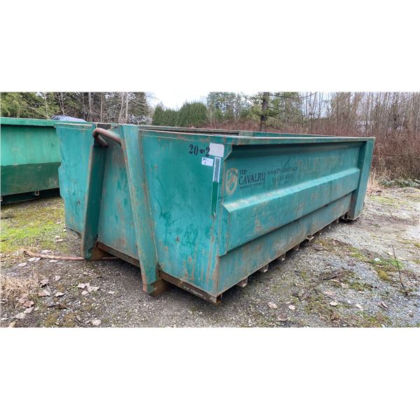 14' DUMP BIN 59"H:  54" BRIDAL HEIGHT