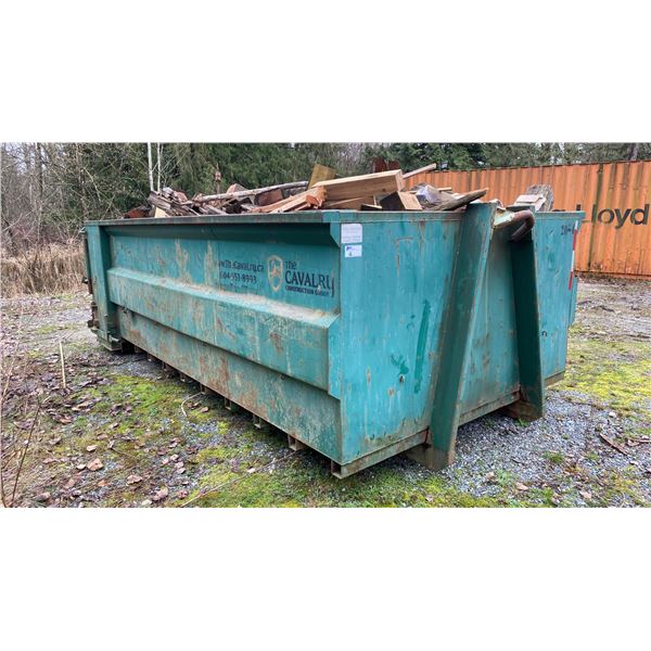 DORMEL CONTAINERS 14' DUMP BIN 57"H WITH CONTENTS:  54" BRIDAL HEIGHT