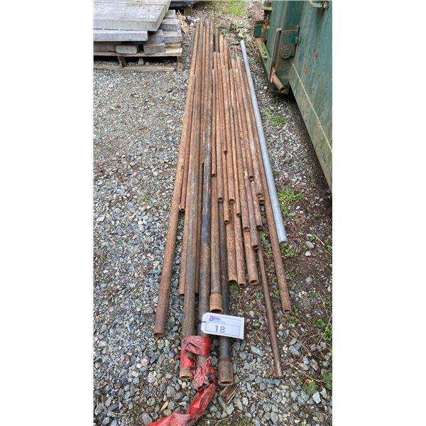 ASSORTED METAL RODS