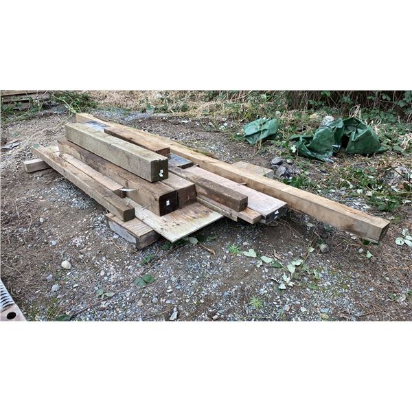 ASSORTED WOOD PLANKS & BLOCKS