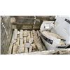 Image 2 : ASSORTED ITEMS INCLUDING; CINDER BLOCKS, BRICKS, PALLETS, TARPS & MORE *MUST TAKE ALL*