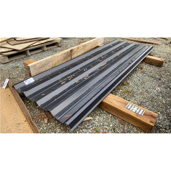 SHEETS OF METAL PANEL FENCING