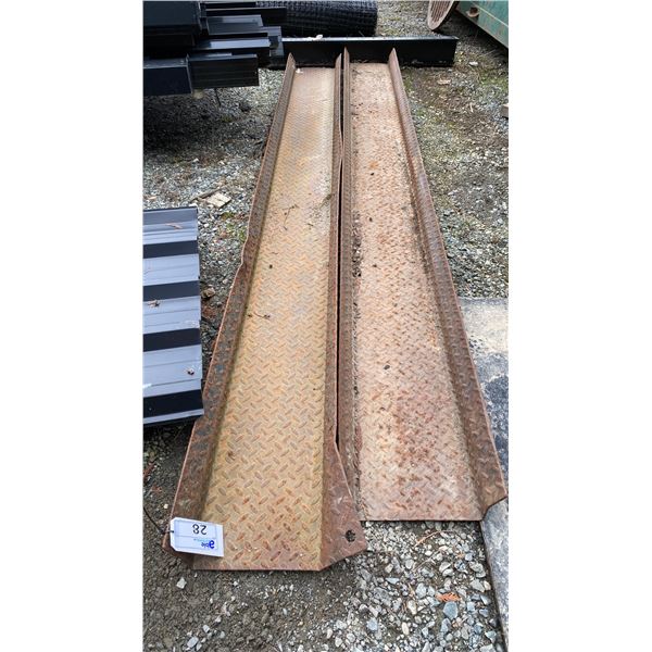 2 10' METAL MACHINERY LOADING RAMPS