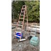 Image 1 : ASSORTED ITEMS INCLUDING; 10' STEP LADDER, 5' STEP LADDER, MAGNETIC ROLLER & LAWN TOOLS