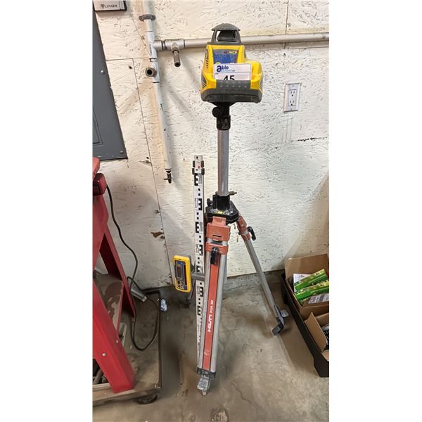 SPECTRA PRECISION LASER LEVEL LL300 WITH HILTI PUA 32 TRIPOD & SPECTRA HL450 LASER LEVEL