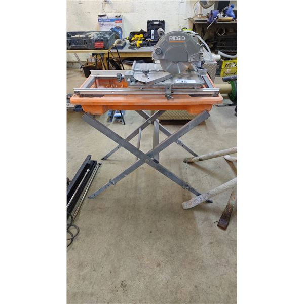 RIDGID R40312 WET TILE SAW WITH STAND