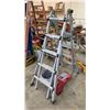 Image 1 : LITE INDUSTRIAL ADJUSTABLE 6' FOLDING STEP/EXTENSION LADDER