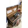 Image 1 : KNAACK METAL JOB BOX WITH ASSORTED CONTENTS INCLUDING; FIRE HOSE, JACKHAMMER BITS, INDUSTRIAL
