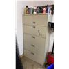 Image 1 : 5-DRAWER METAL FILE CABINET WITH ASSORTED CONTENTS