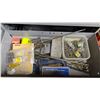 Image 4 : 4-DRAWER FILE CABINET WITH ASSORTED TOOL CONTENTS INCLUDING; HARDWARE, PAINT MIXING BITS, CAUTION