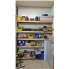 Image 1 : RACK OF ASSORTED ITEMS INCLUDING; HARD HATS, TOOLS, CARPET CLEANER, HARDWARE & MORE *RACKING