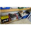 Image 4 : RACK OF ASSORTED ITEMS INCLUDING; HARD HATS, TOOLS, CARPET CLEANER, HARDWARE & MORE *RACKING