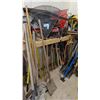 Image 3 : LARGE ASSORTMENT OF HAND TOOLS INCLUDING; AXES, SHOVELS, RAKES, BRANCH CUTTERS, PRESSURE WASHER