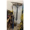 Image 4 : LARGE ASSORTMENT OF HAND TOOLS INCLUDING; AXES, SHOVELS, RAKES, BRANCH CUTTERS, PRESSURE WASHER