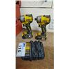 Image 1 : (2) DEWALT DCF809 1/4" CORDLESS IMPACT DRIVERS WITH BATTERIES & DEWALT DCB115 BATTERY CHARGER