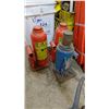 Image 2 : (3) BOTTLE JACKS (NO HANDLES) & LARGE ASSORTMENT OF RATCHET STRAPS & TRANSPORT TIE DOWNS