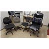 Image 1 : (4) ASSORTED ROLLING OFFICE CHAIRS
