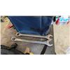 Image 3 : TABLE OF ASSORTED CONTENTS INCLUDING: CHAIN, CAR PANELS, POLYMER SAND, WRENCHES & MORE (TABLE