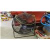 Image 2 : ASSORTED ITEMS INCLUDING; LASKO COMMERCIAL FLOOR FAN, MECHANICS CREEPER, GARDEN HOSE, CIRCULAR SAW,